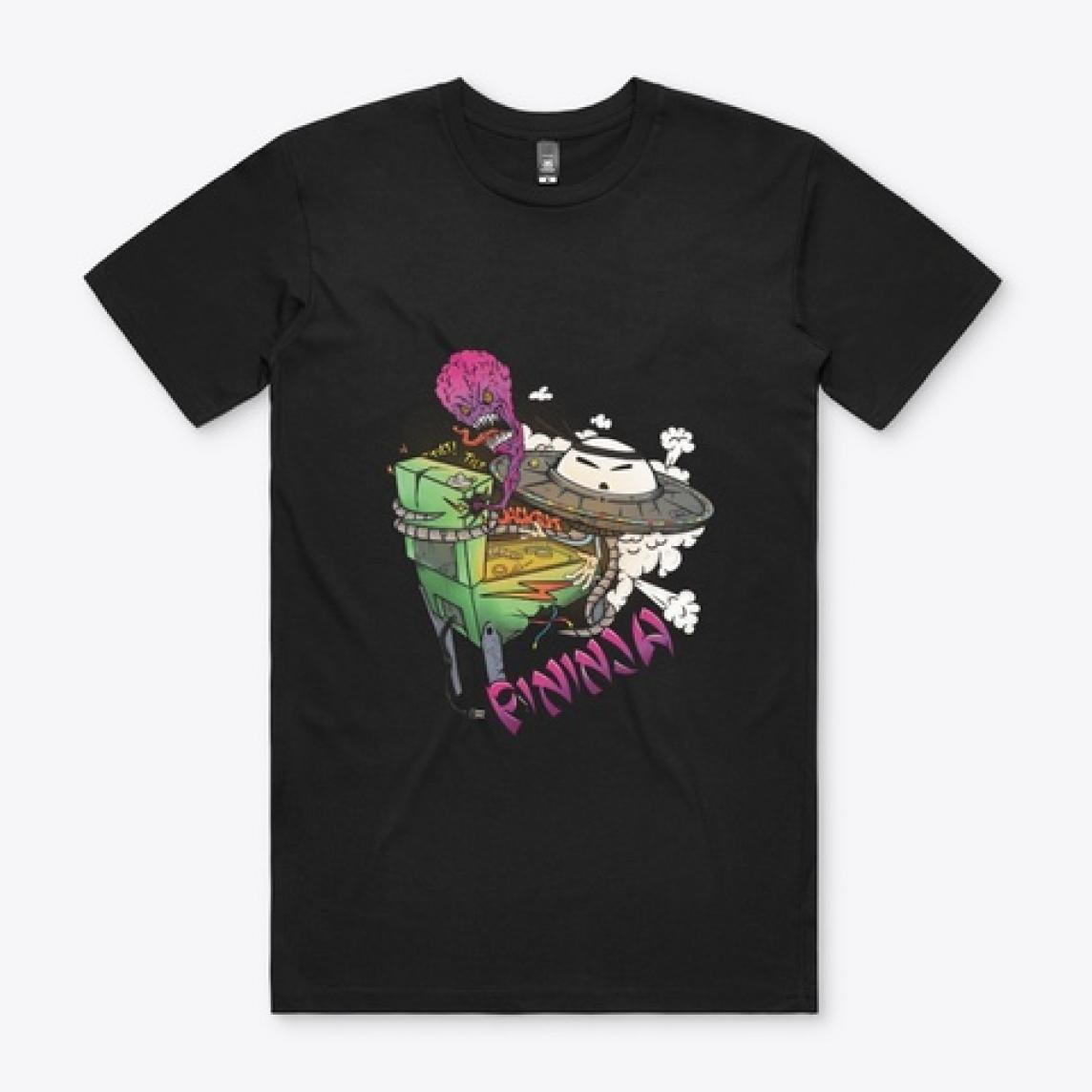 Pininja vs aliens tshirt